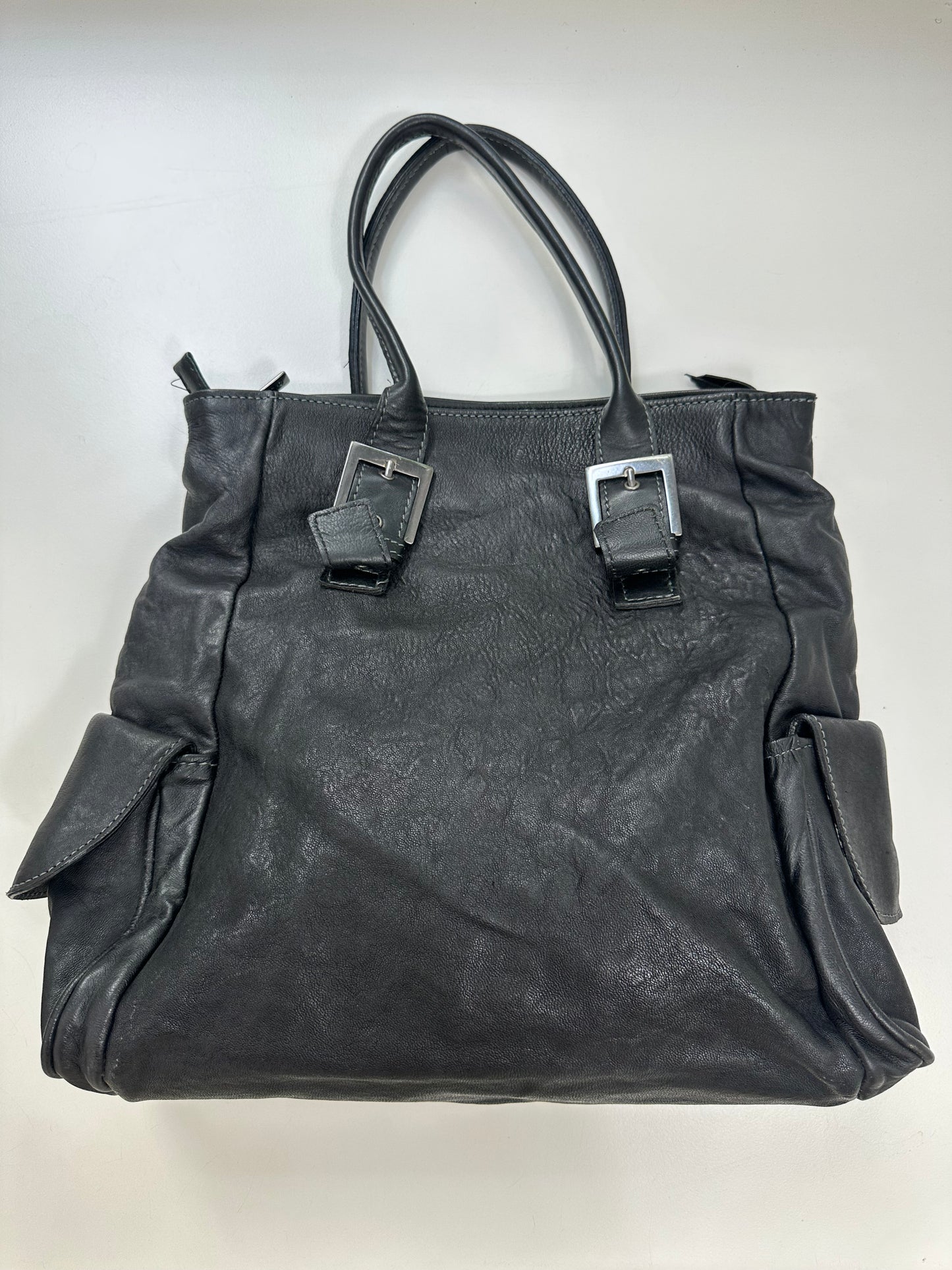 Vintage Black Leather Bag
