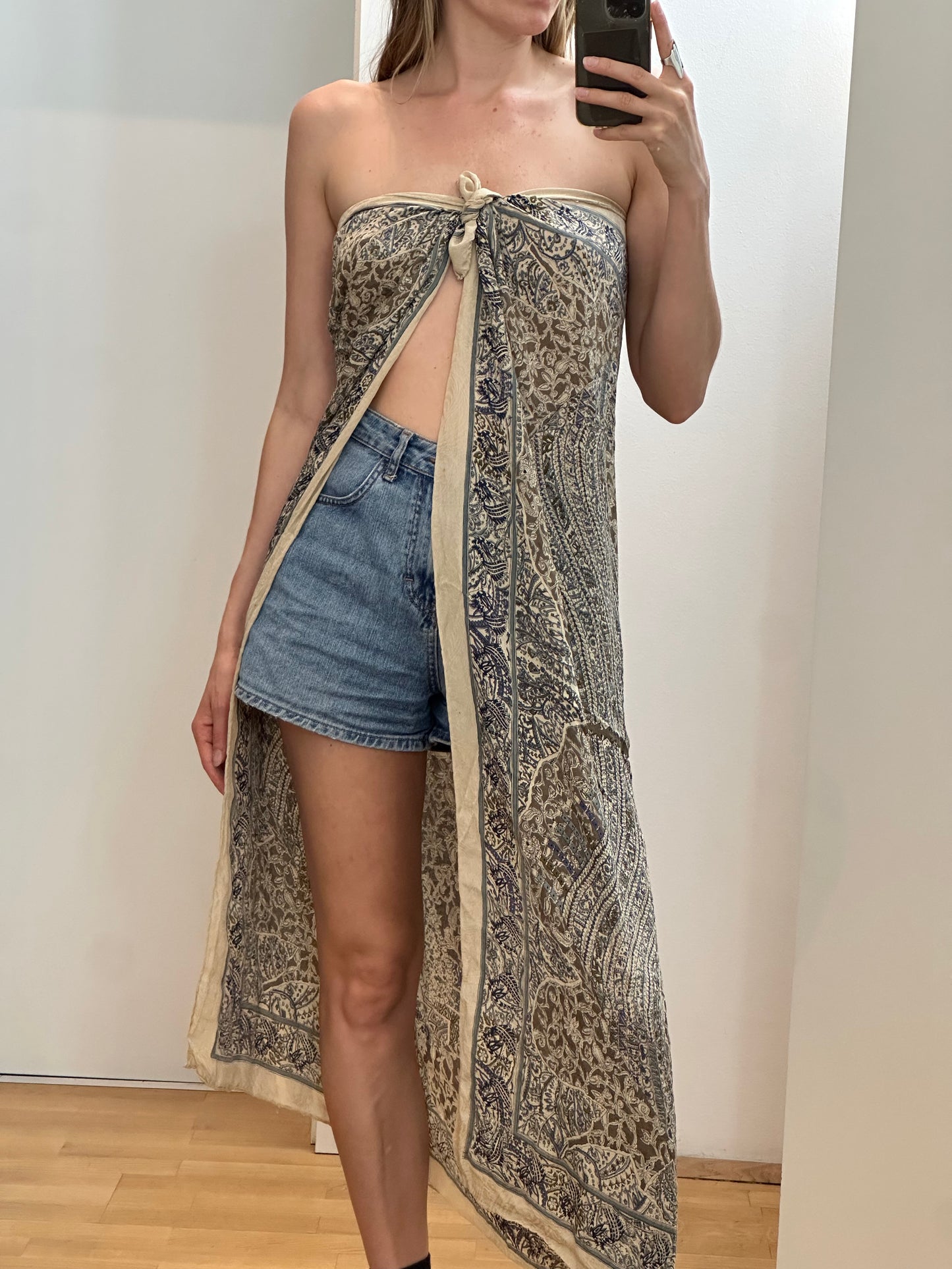 Vintage Silk Scarf L
