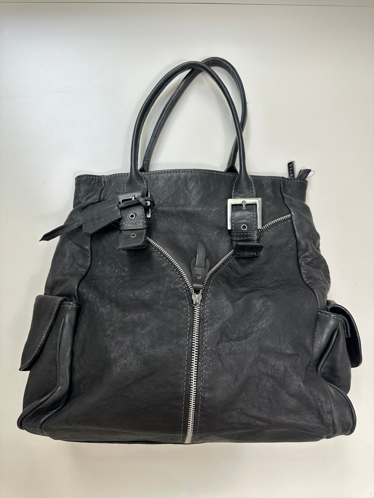 Vintage Black Leather Bag