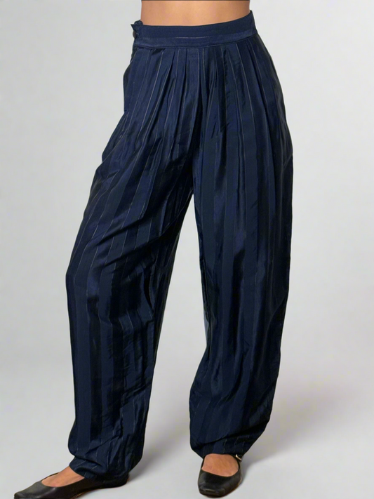 Vintage 100% Viscose High Waister Balloon Trousers XS/S