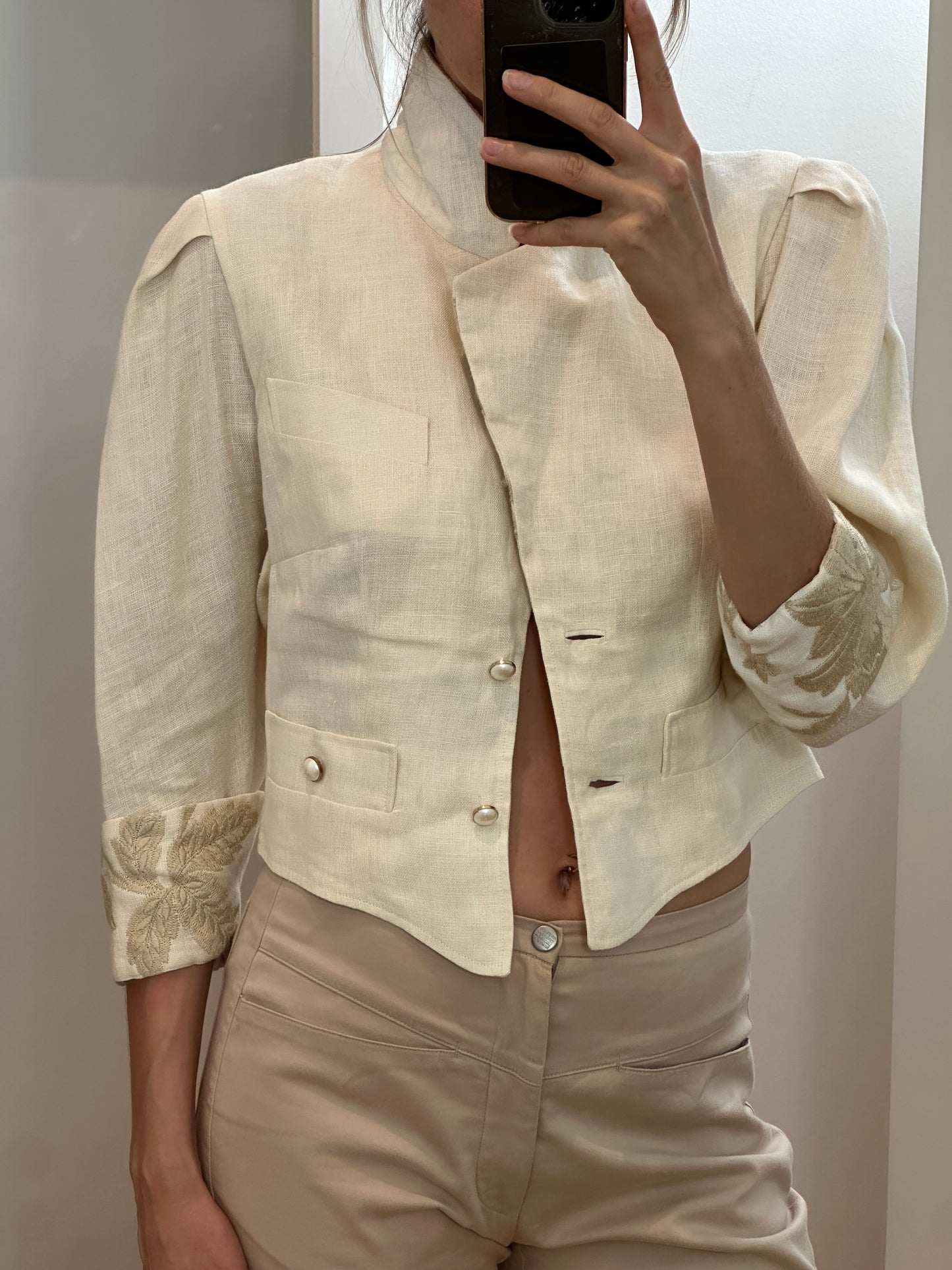 Uta Raasch Linen Jacket S