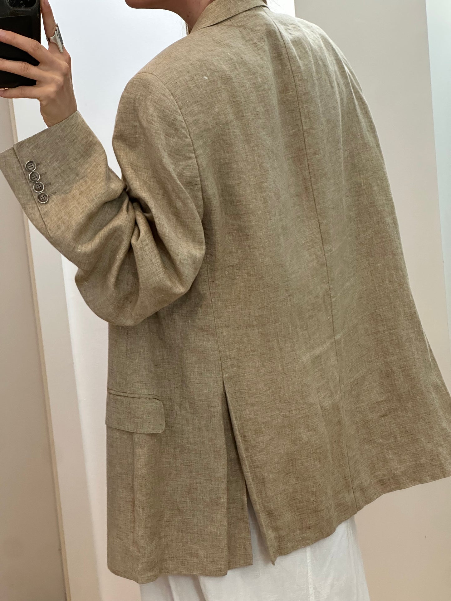 Moritz Tiller Vintage Linen Blazer XL