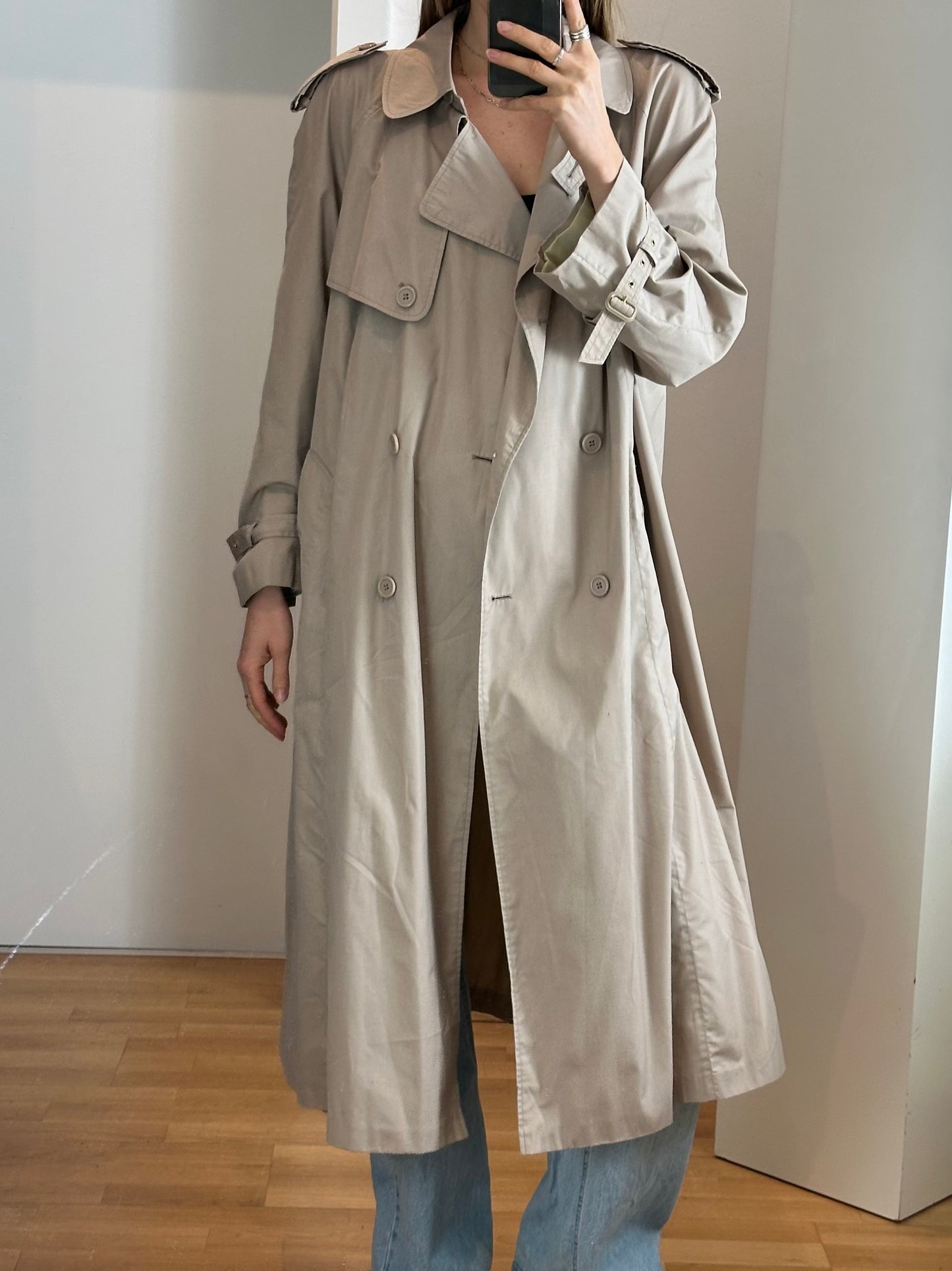 Vintage Lightweight Trench Coat L