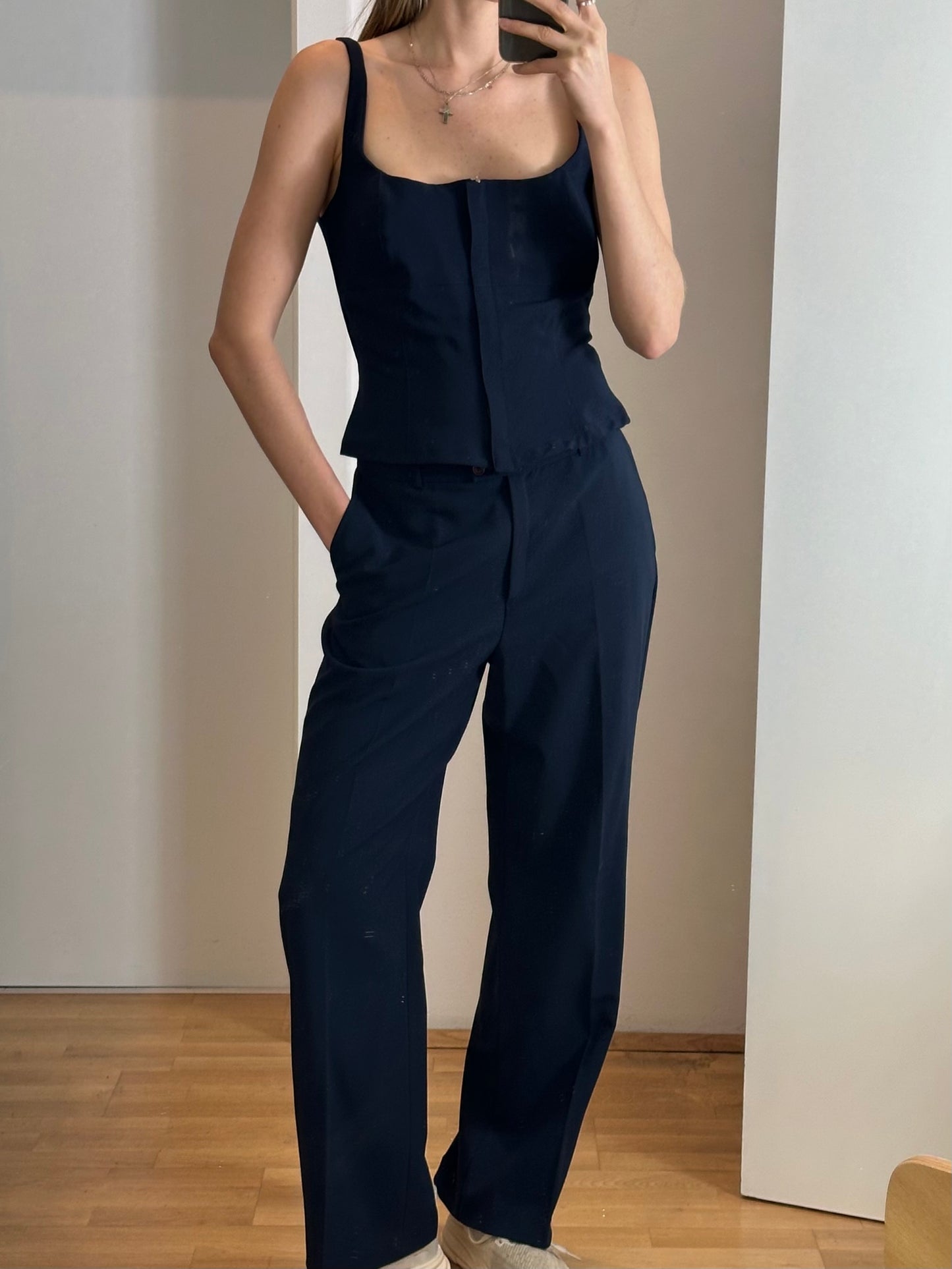 Vintage Navy Blue 3-piece set M