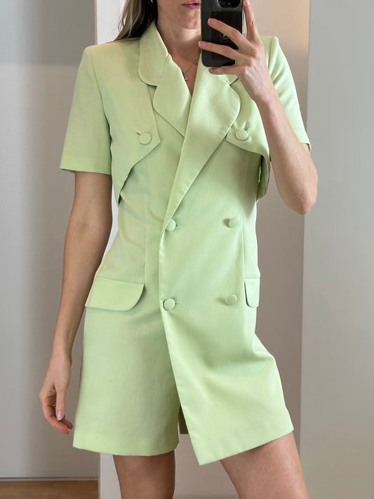 Vintage Mint Playsuit XS