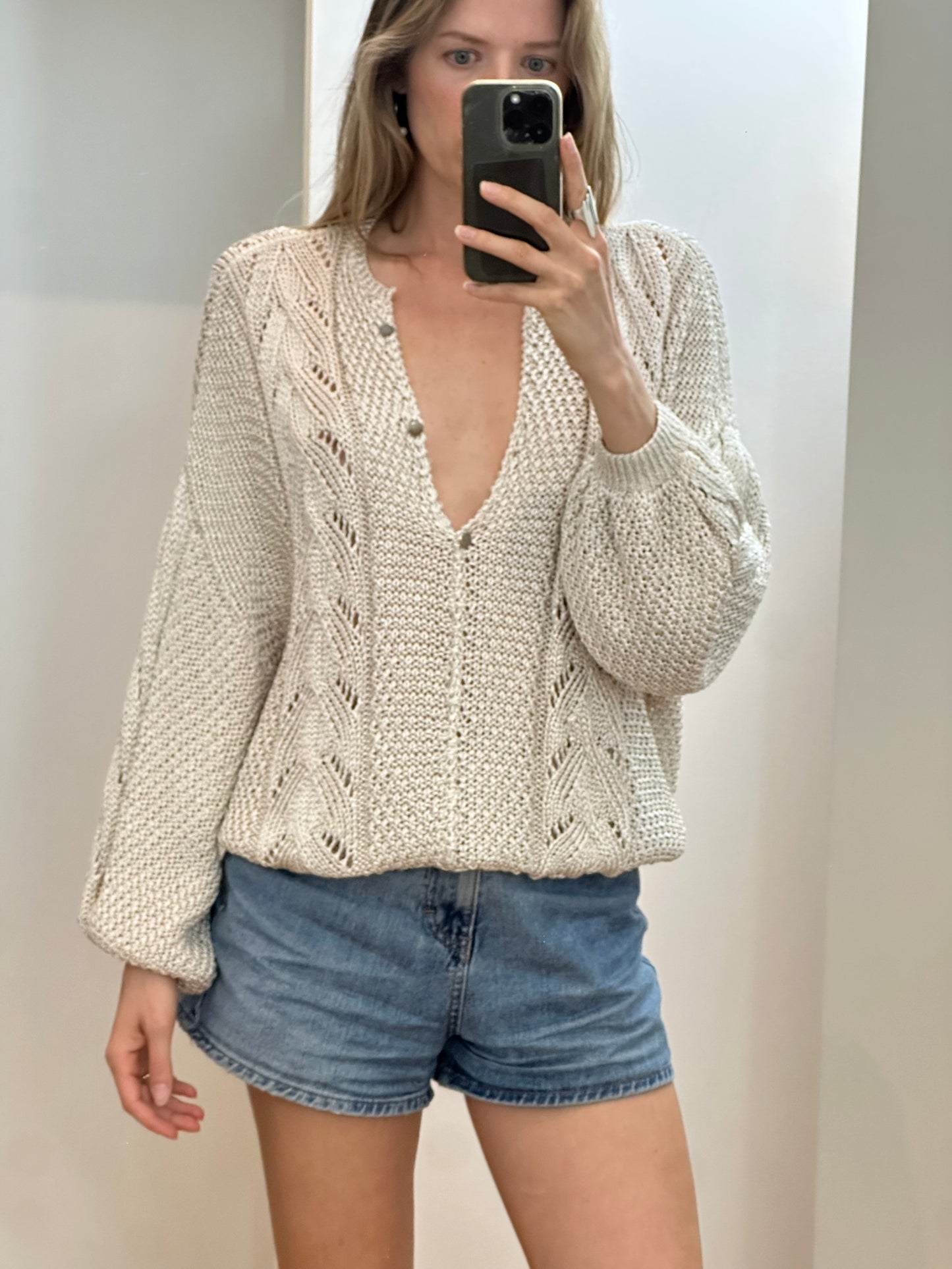 Vintage Handknit Sweater L