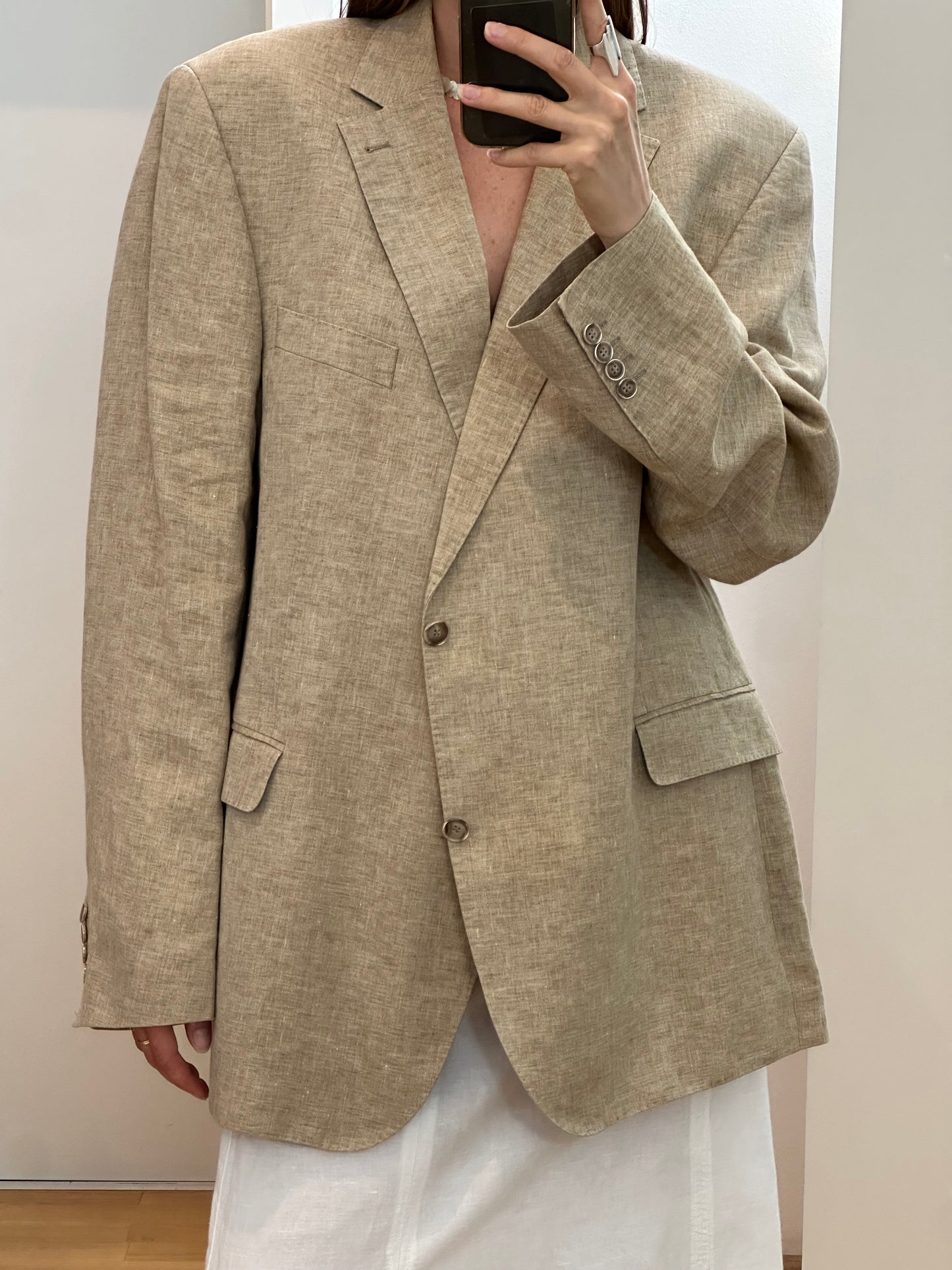 Moritz Tiller Vintage Linen Blazer XL