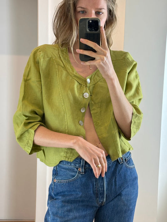 Vintage Linen Jacket M