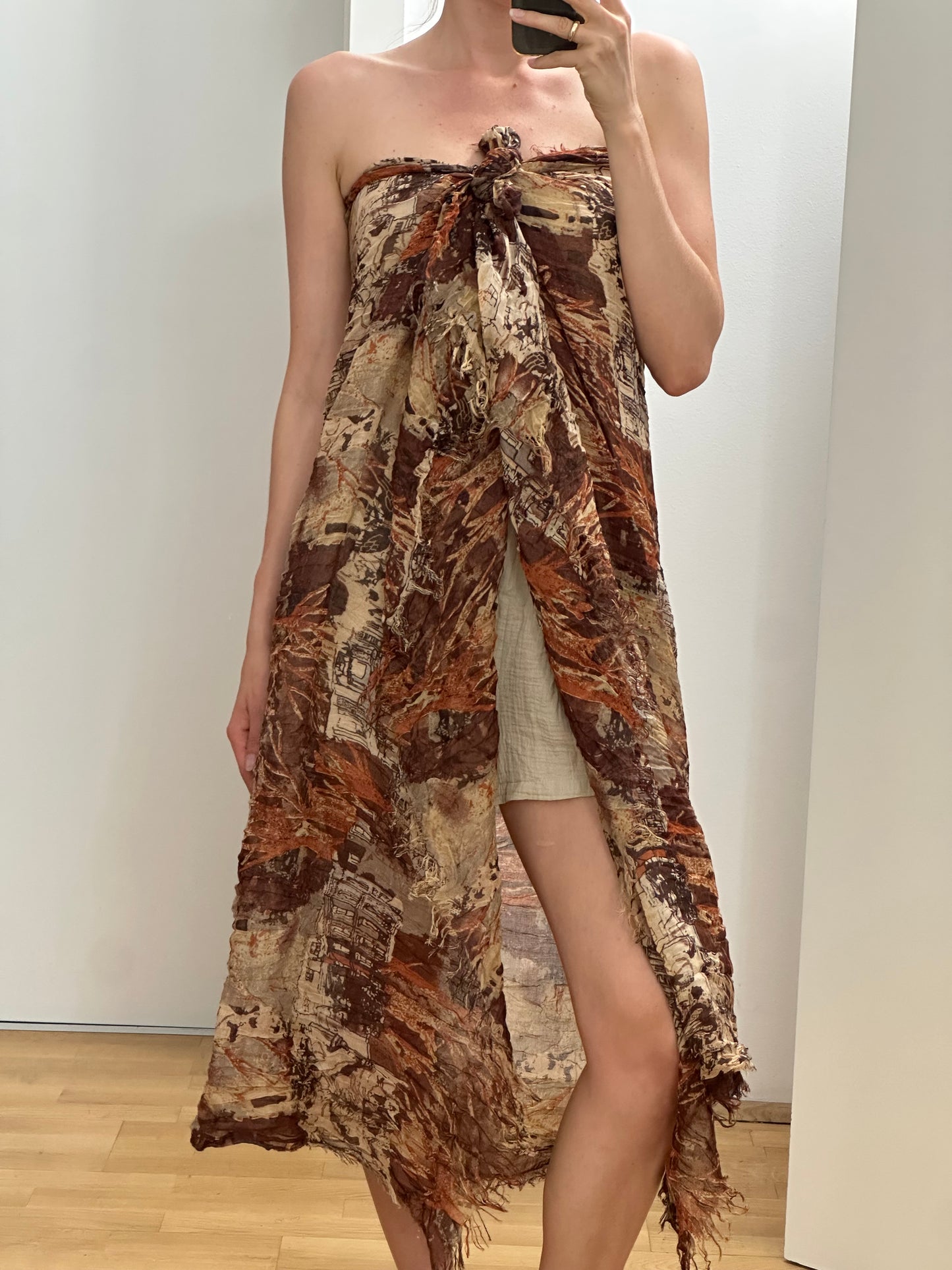 Brown Scarf L