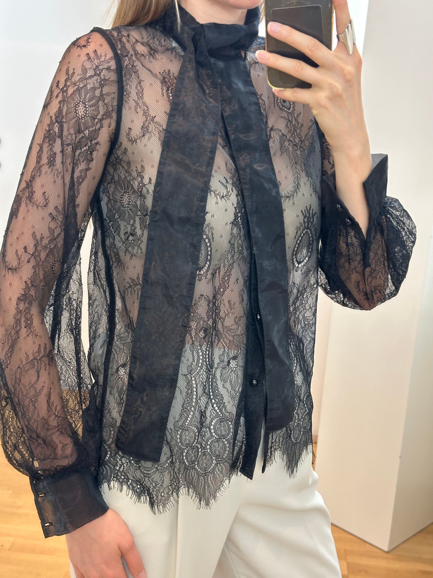 Marc Ellis Lace Blouse XS