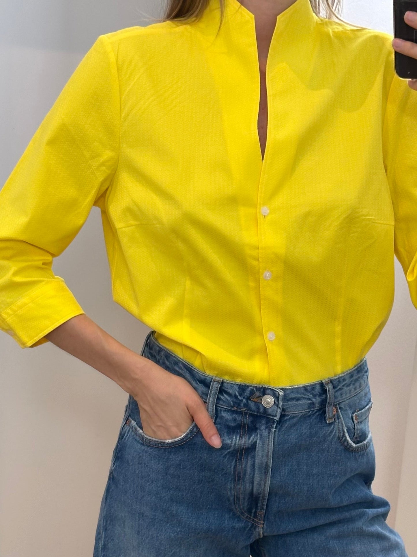Yellow Cotton Blouse S/M