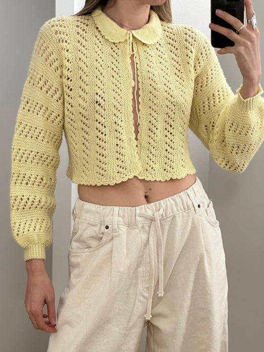 Vintage Yellow Cardigan S