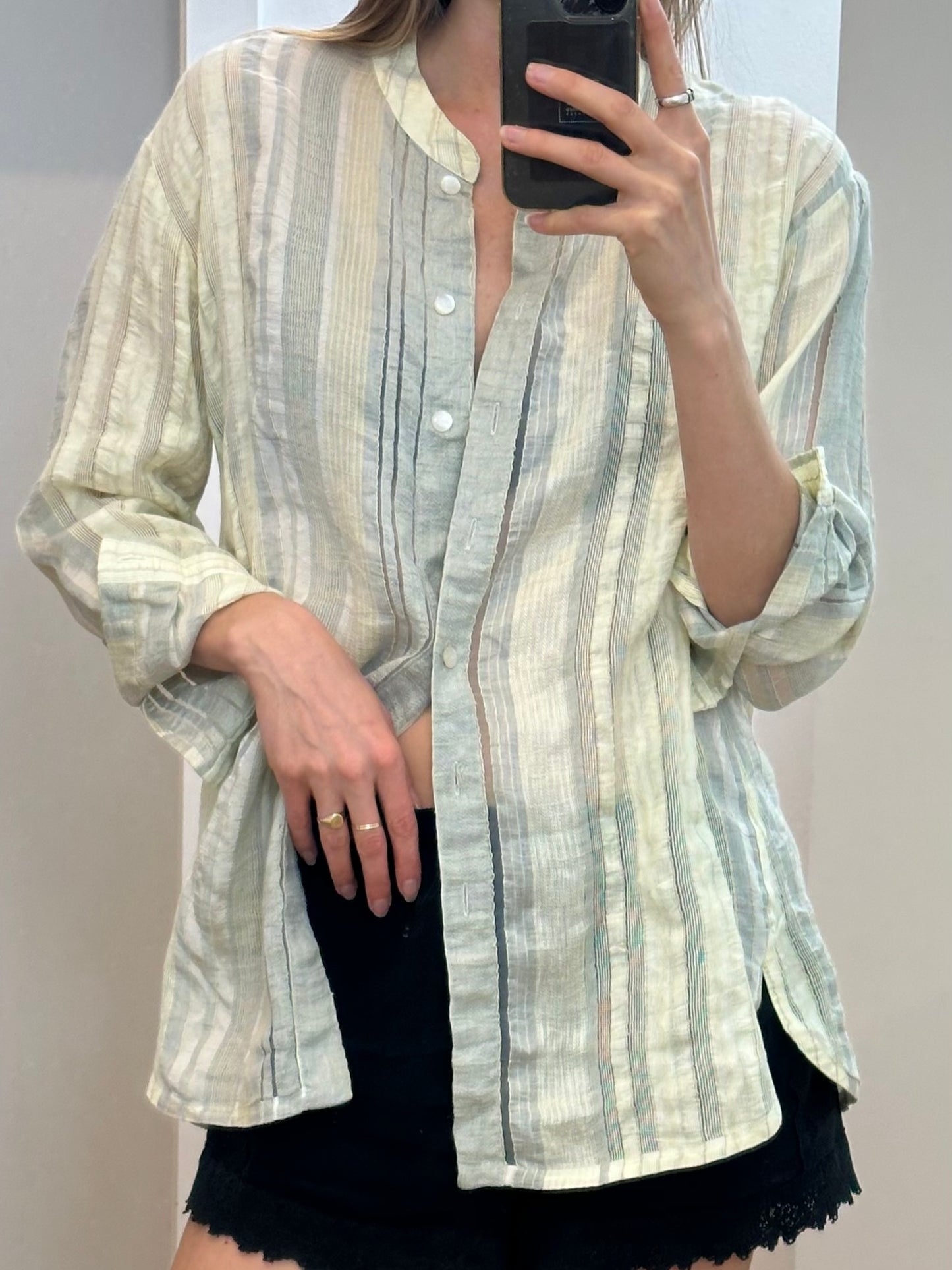 Vintage Cream Blouse M
