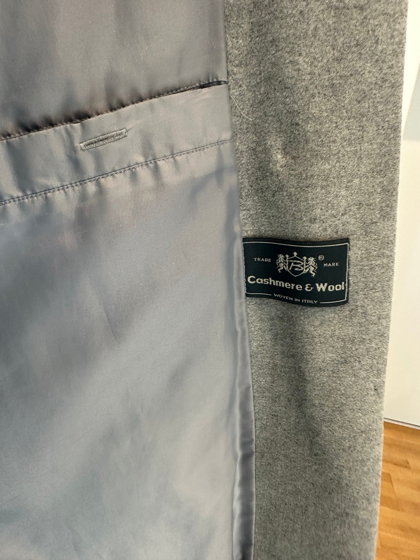 Vintage Gray Wool & Cashmere Coat M/L