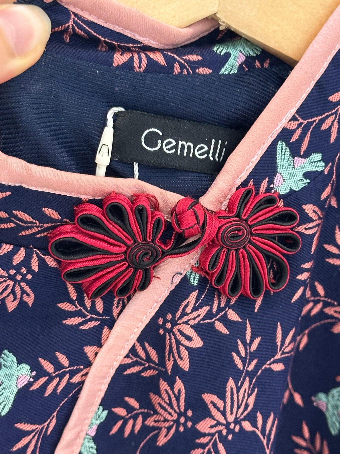 Navy and Pink Mini Dress XS
