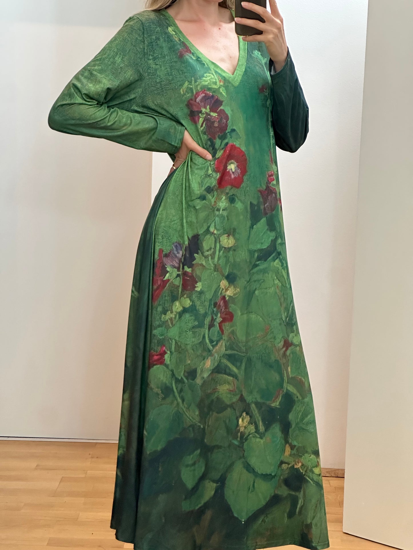 Floral Print Maxi Dress XL