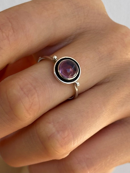 925 Silver Amethyst Ring