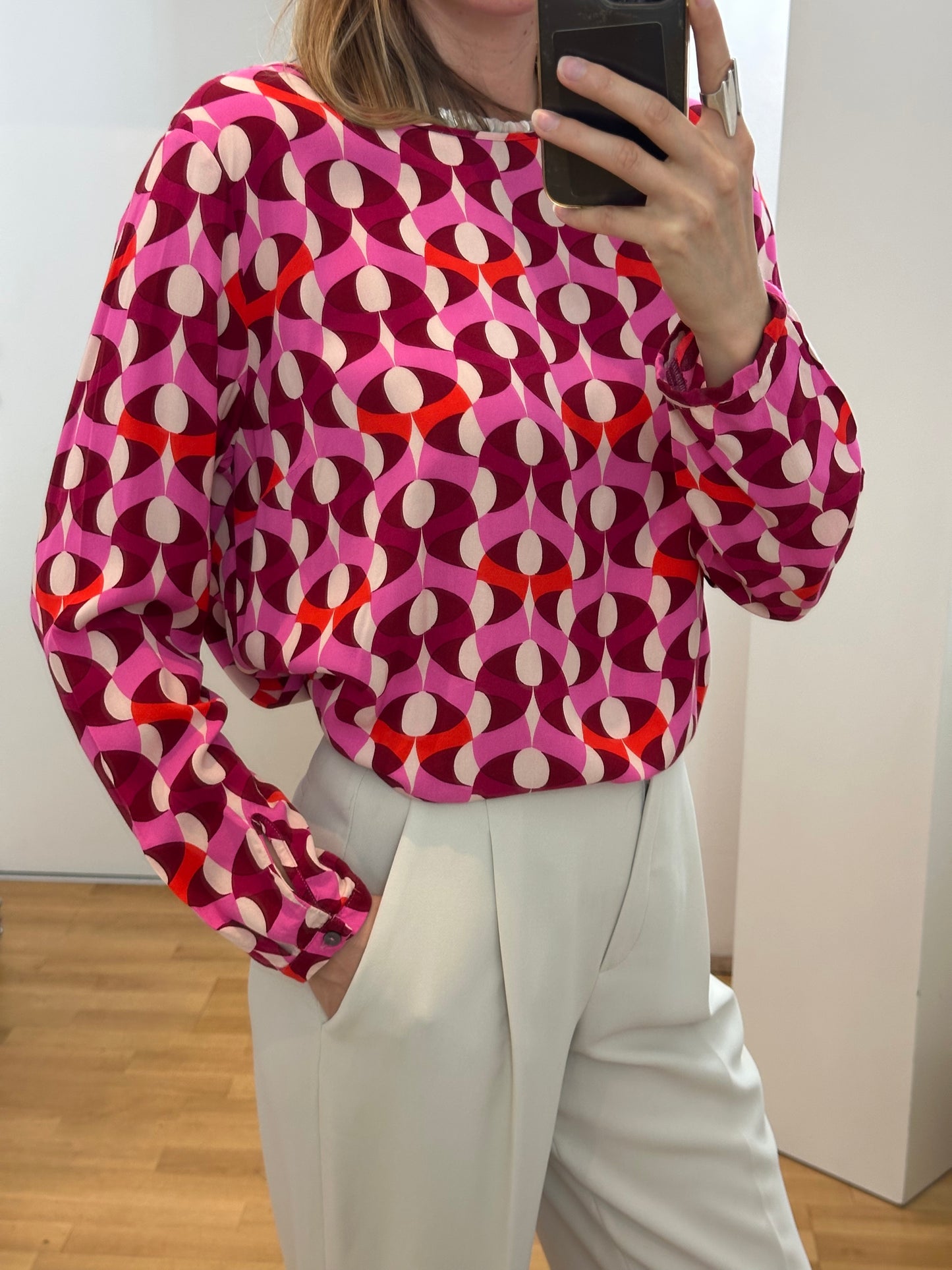 Milano Italy Viscose Blouse M