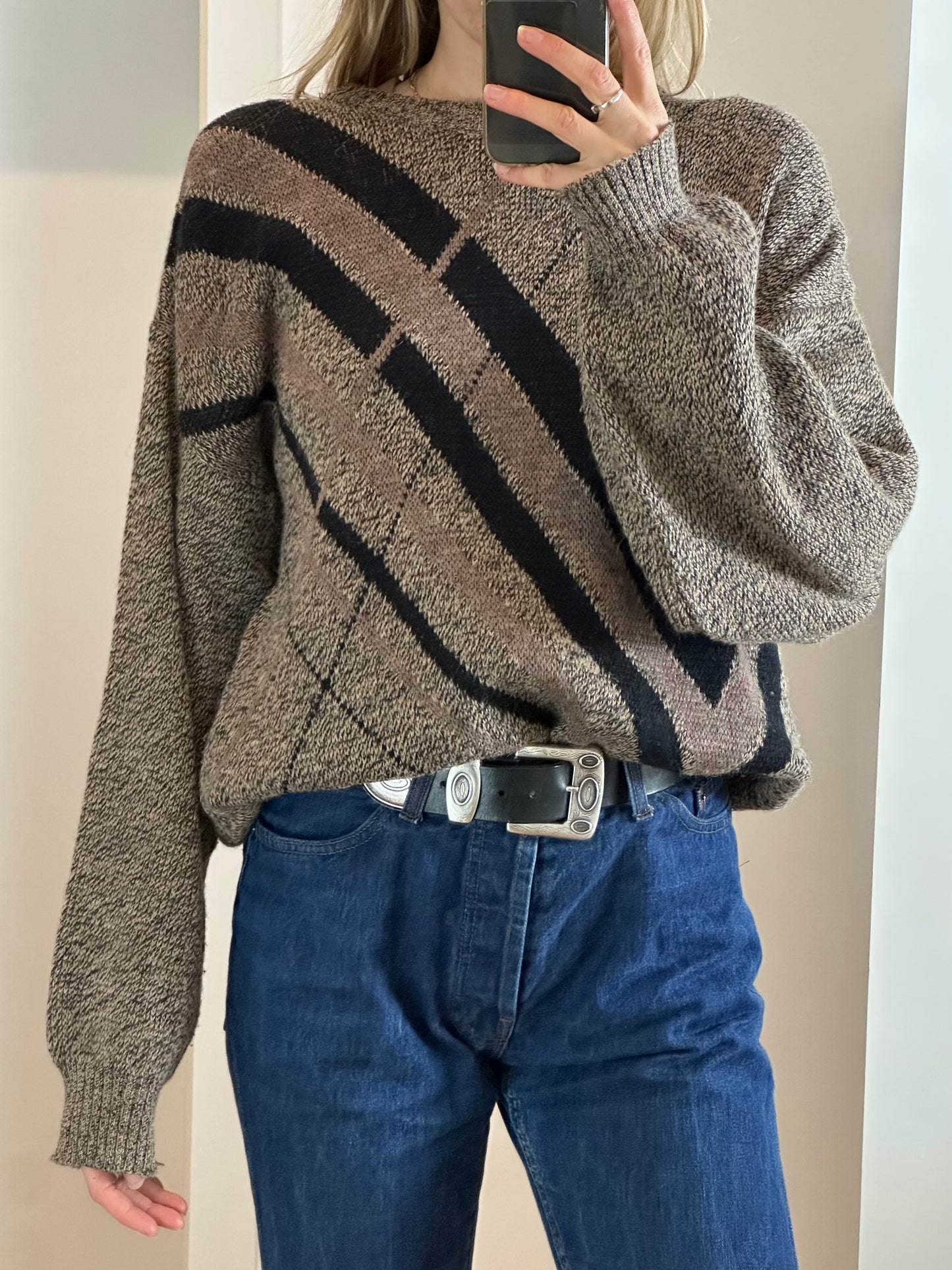 Vintage Brown Sweater L/XL