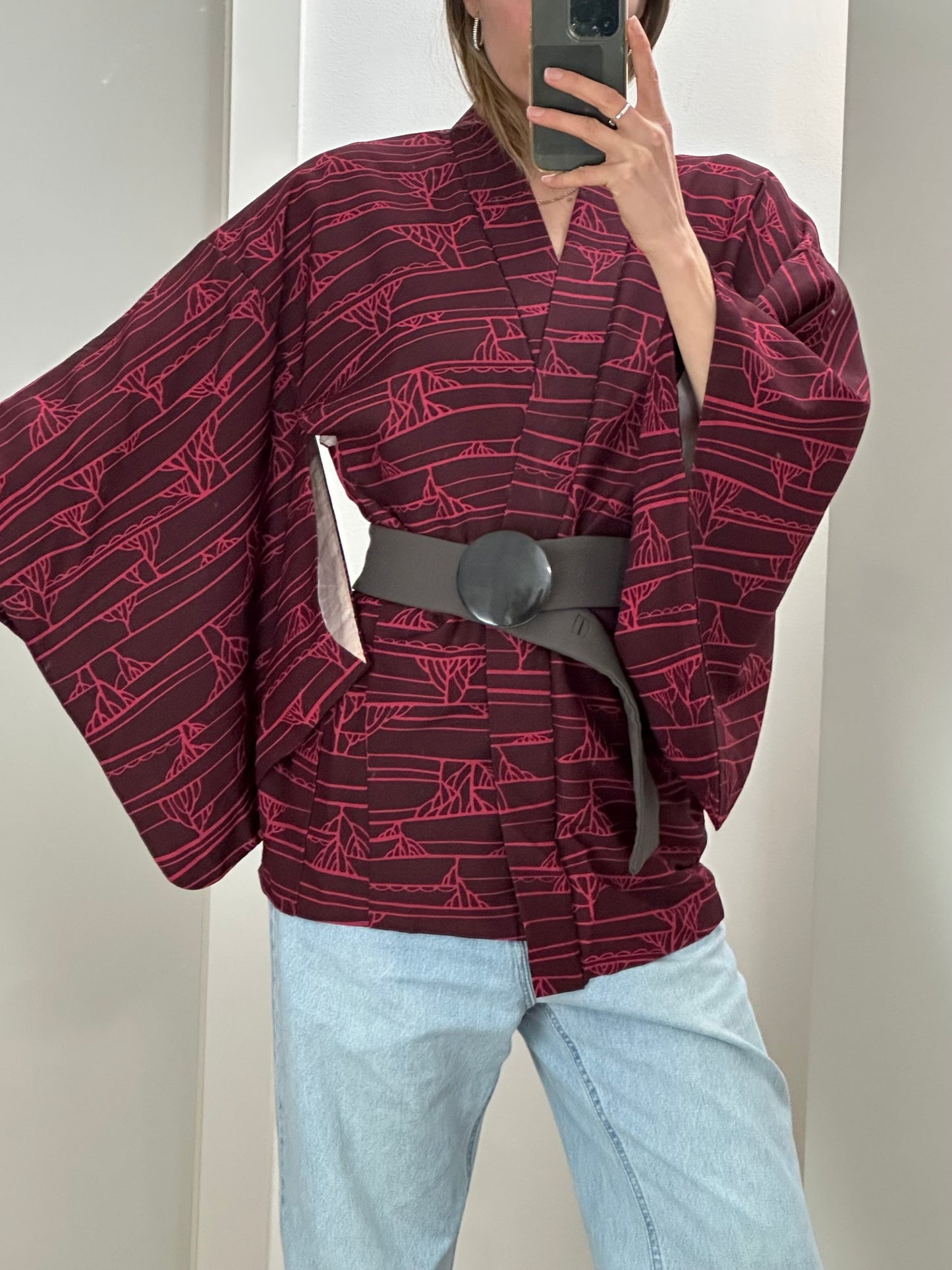 Japanese Haori Kimono Jacket One Size
