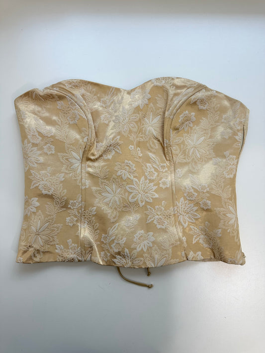 Vintage Golden Corsage Top S
