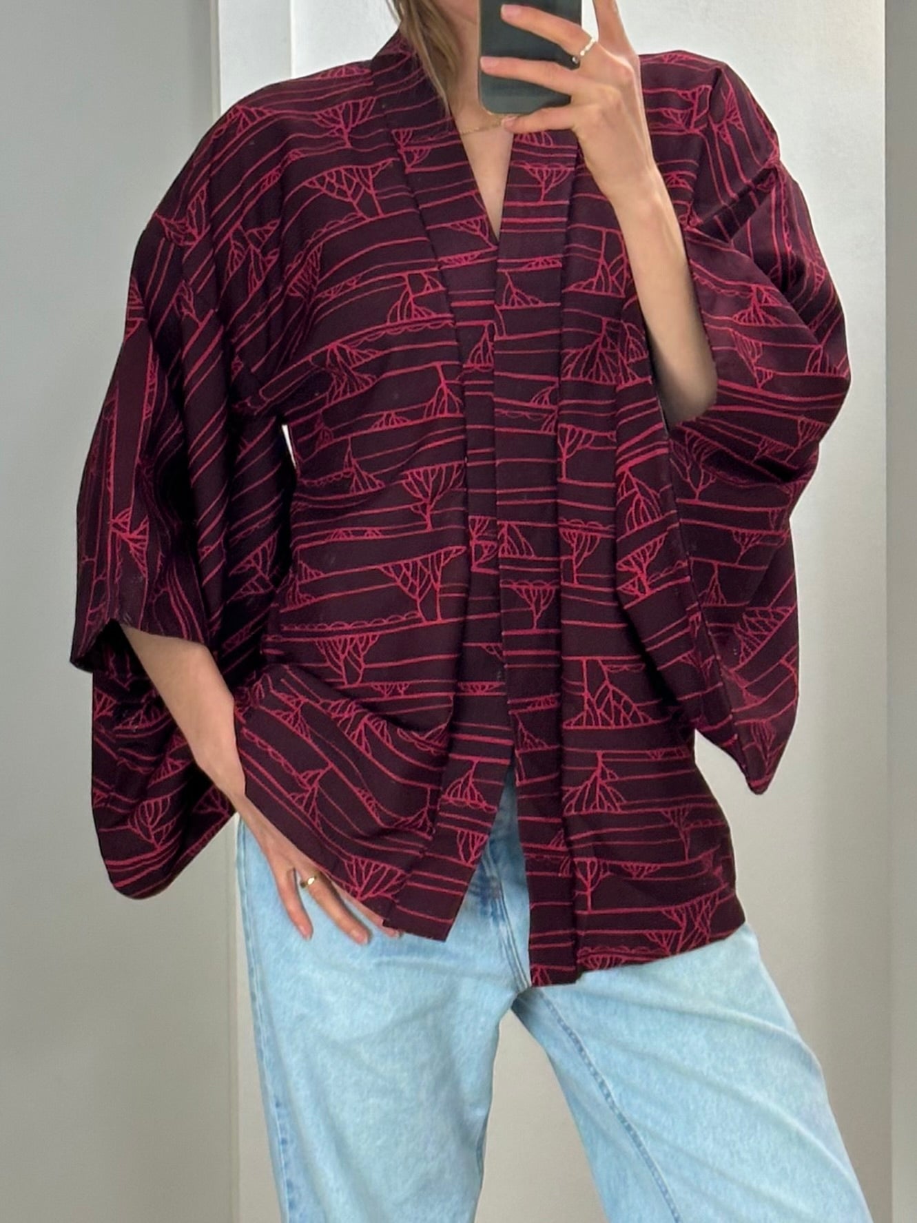 Japanese Haori Kimono Jacket One Size