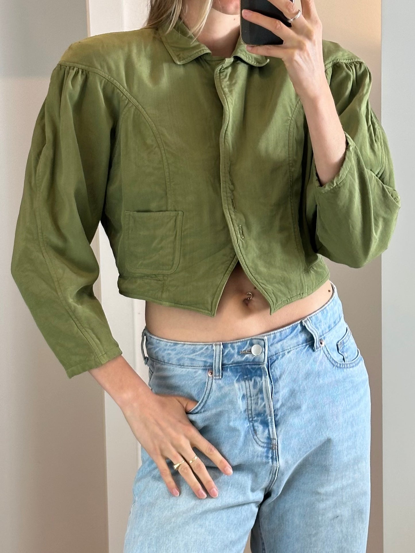 Vintage Cropped Jacket S