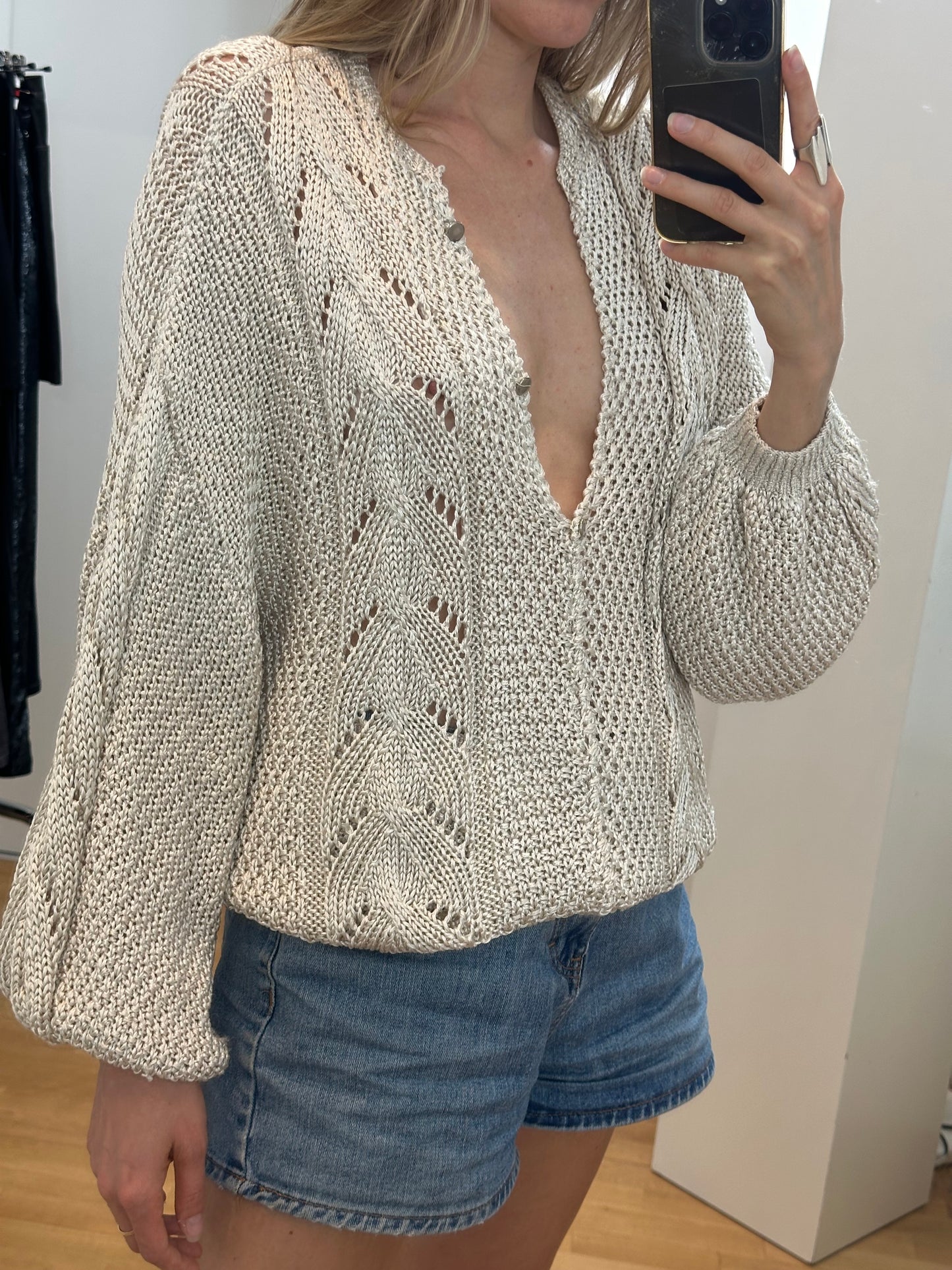 Vintage Handknit Sweater L