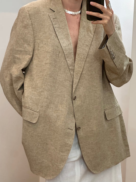 Moritz Tiller Vintage Linen Blazer XL