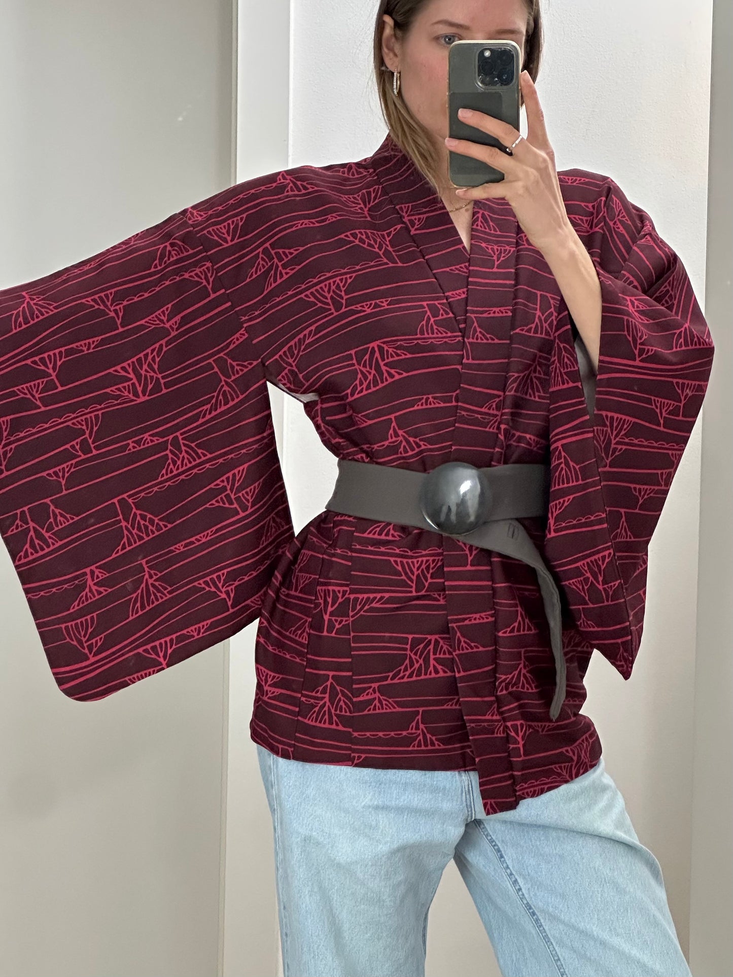 Japanese Haori Kimono Jacket One Size