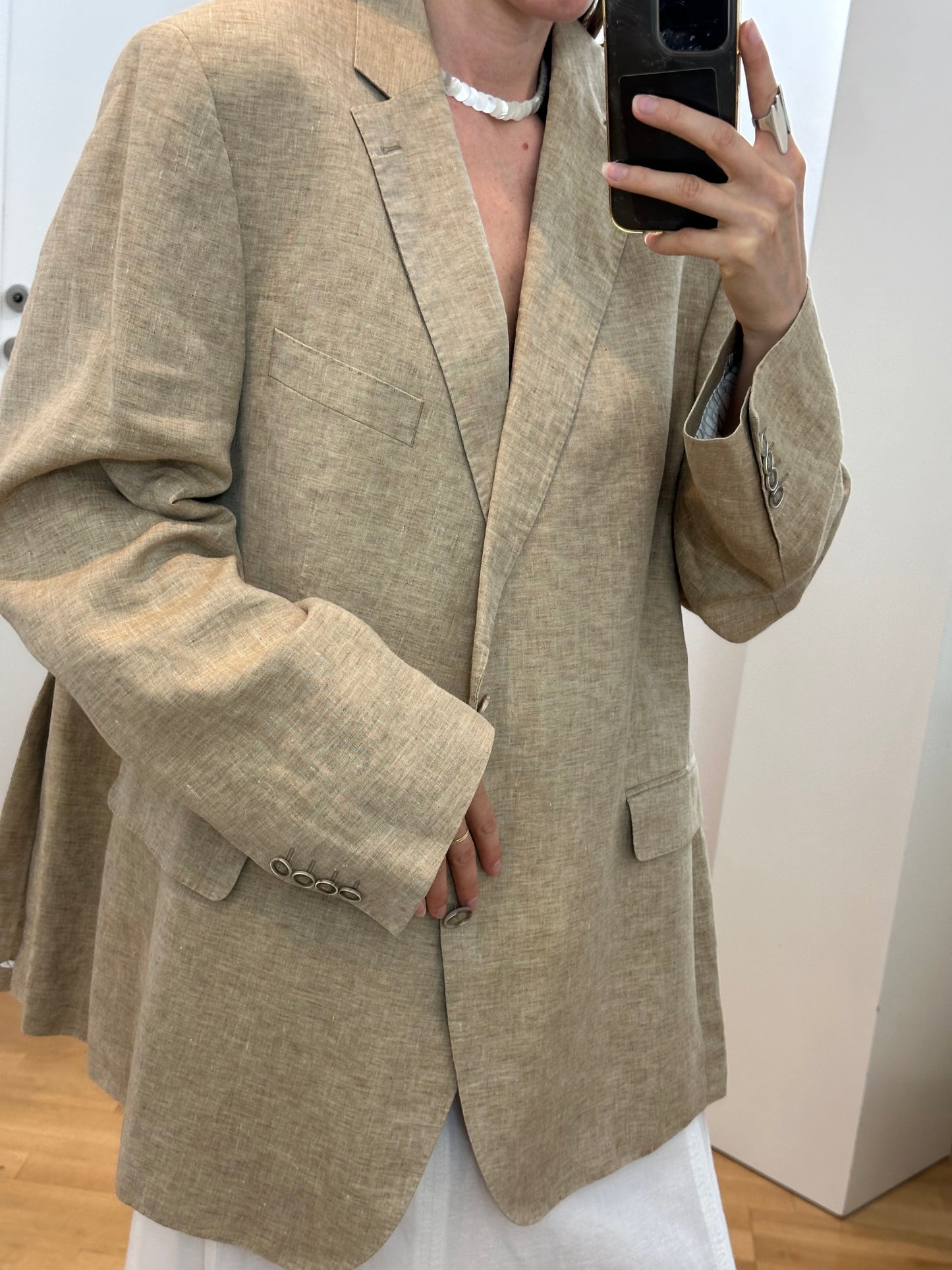 Moritz Tiller Vintage Linen Blazer XL