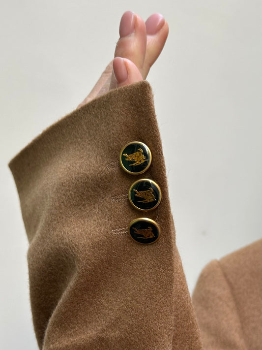 Vintage Burberry 100% Cashmere Blazer XL