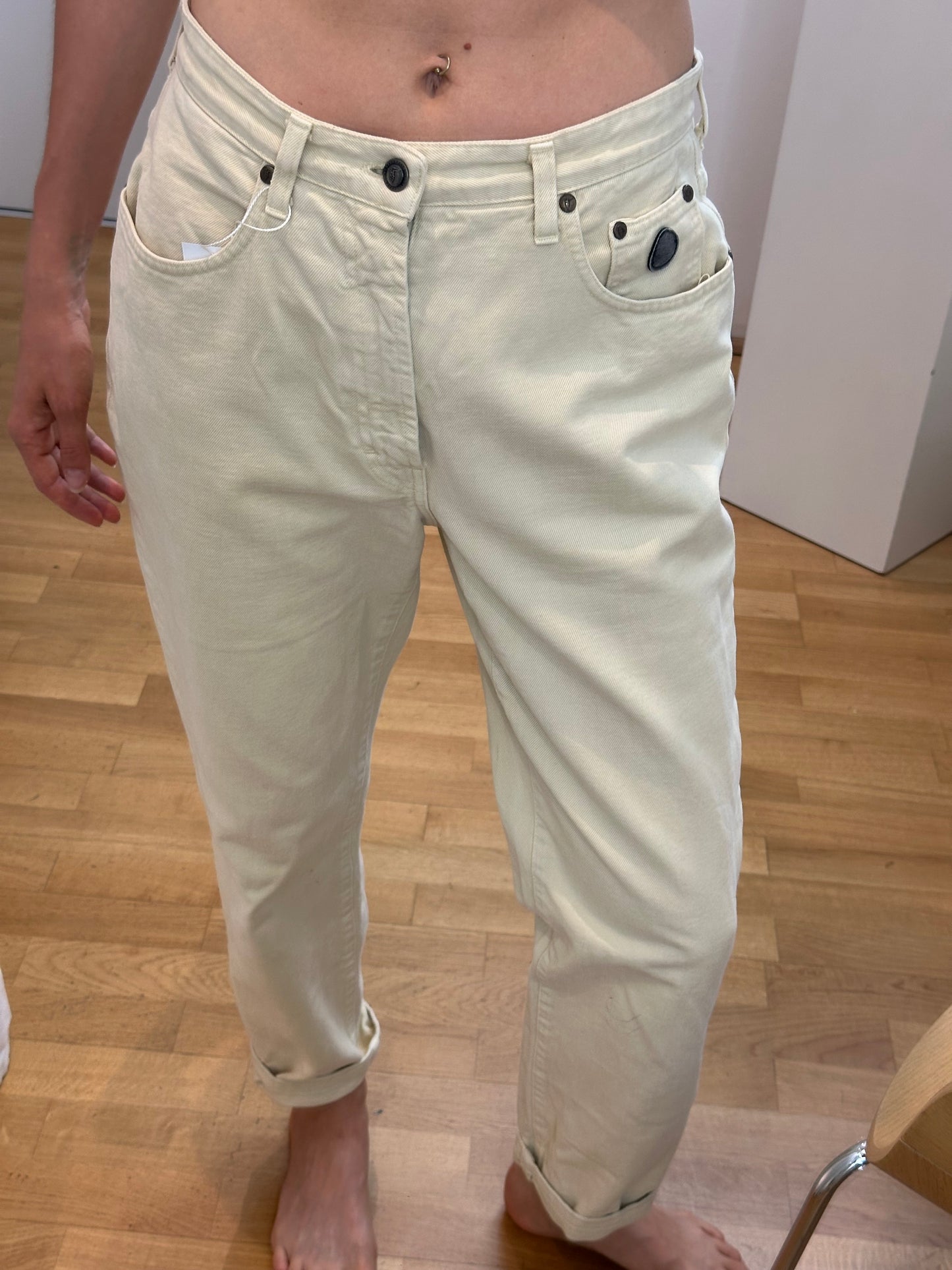 Trussardi Cream Jeans M 33/47