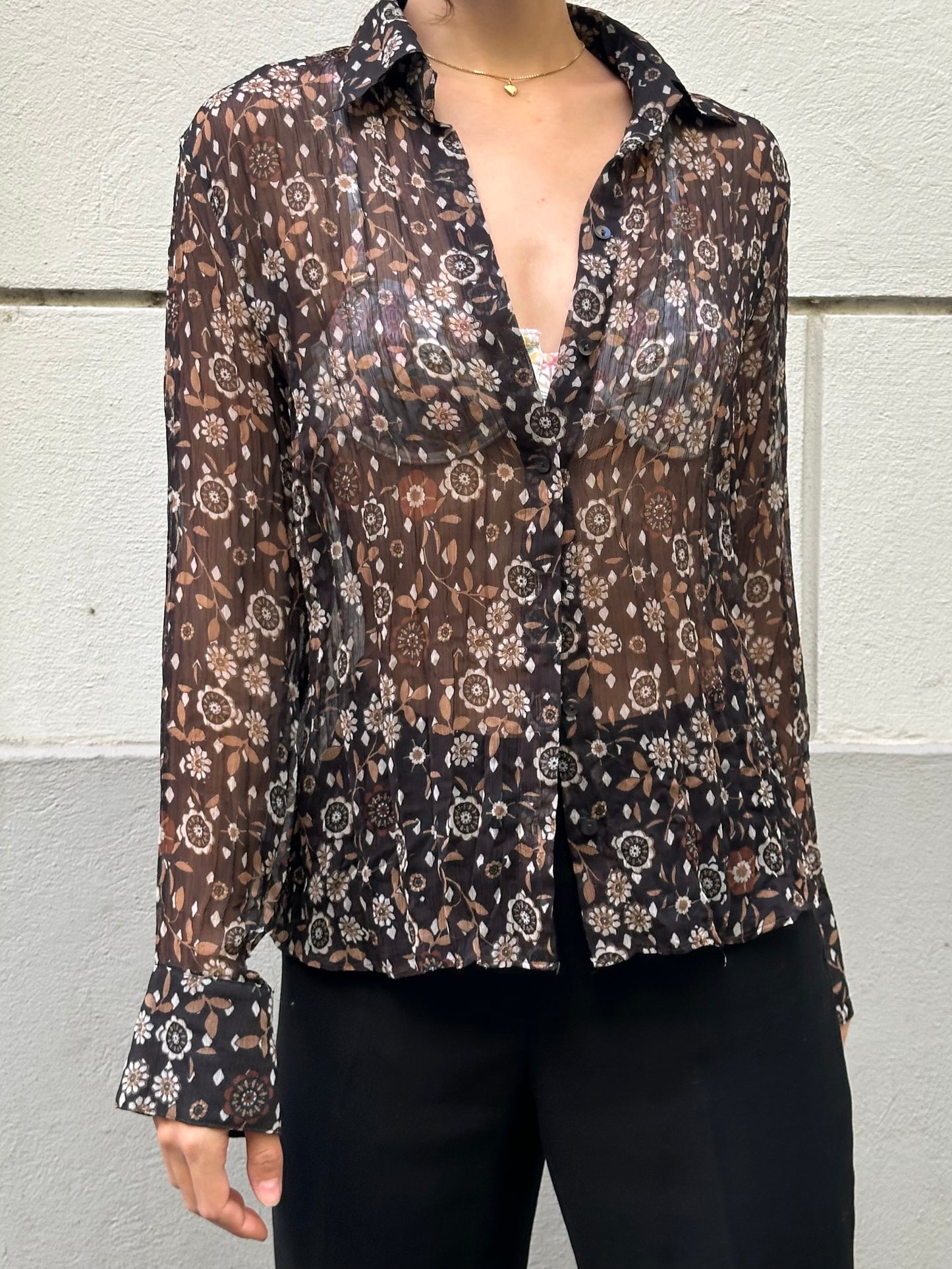 Garry Weber Printed Button Down Blouse S