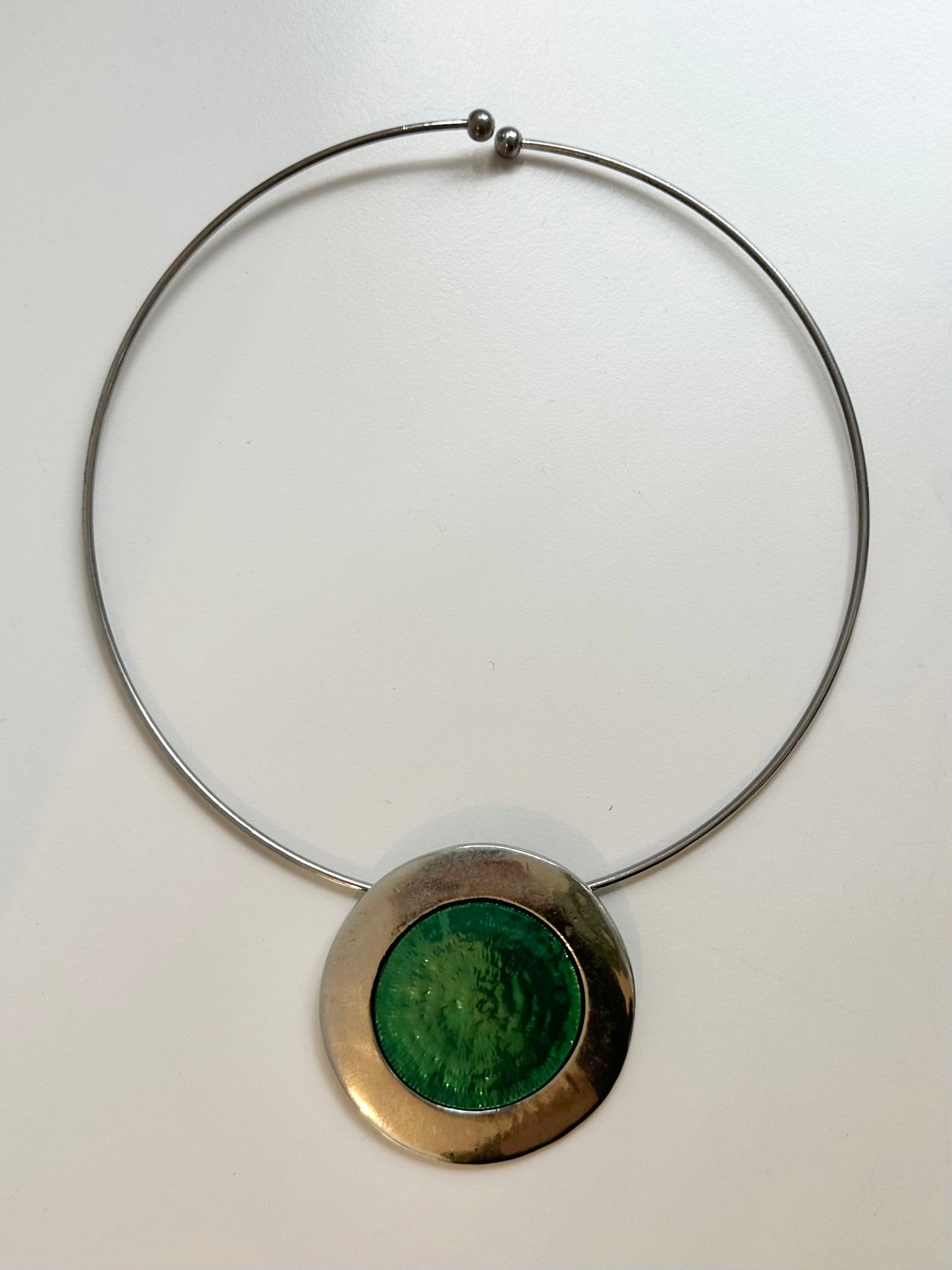 Vintage Turquoise Silver Necklace