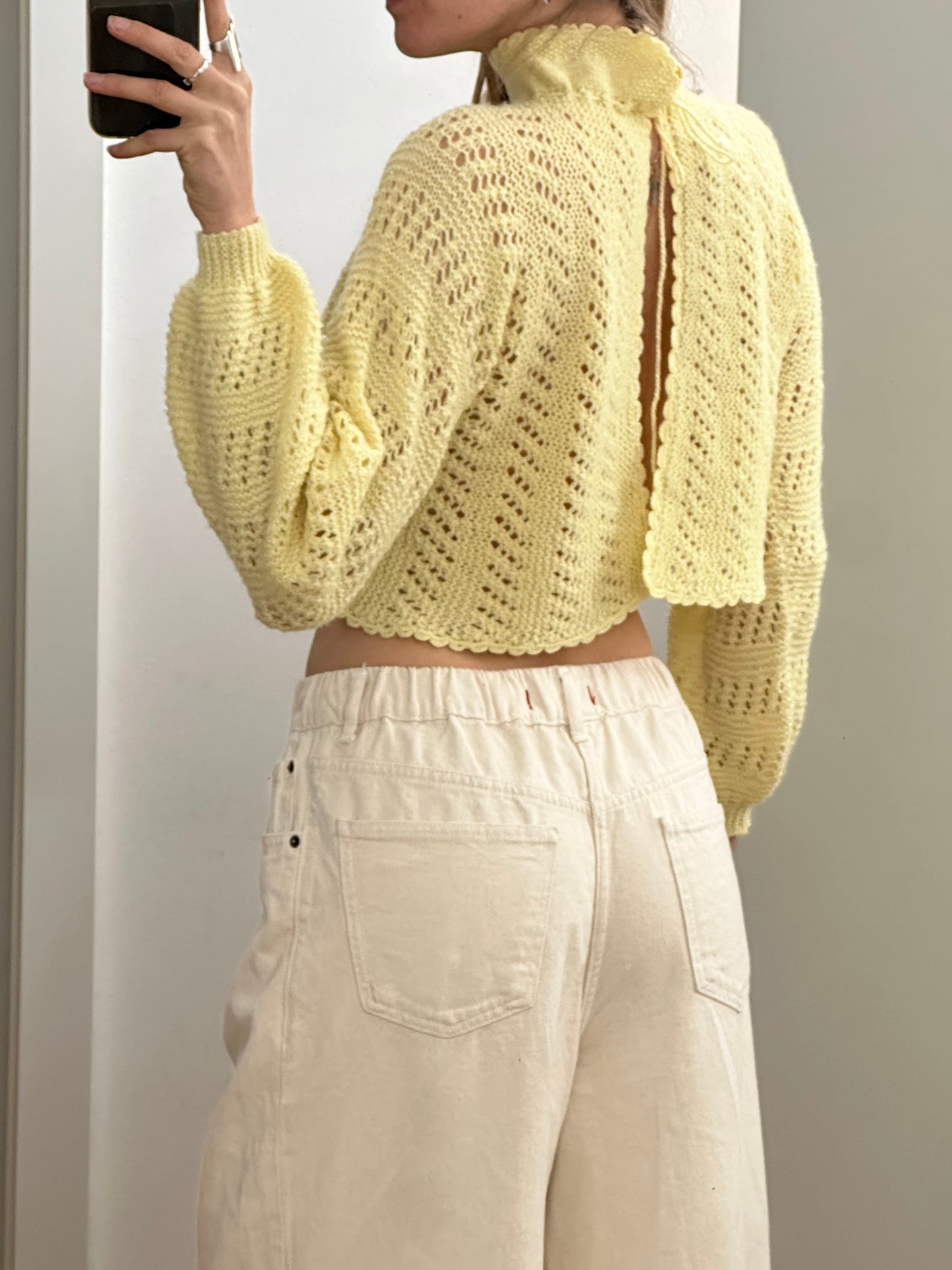 Vintage Yellow Cardigan S
