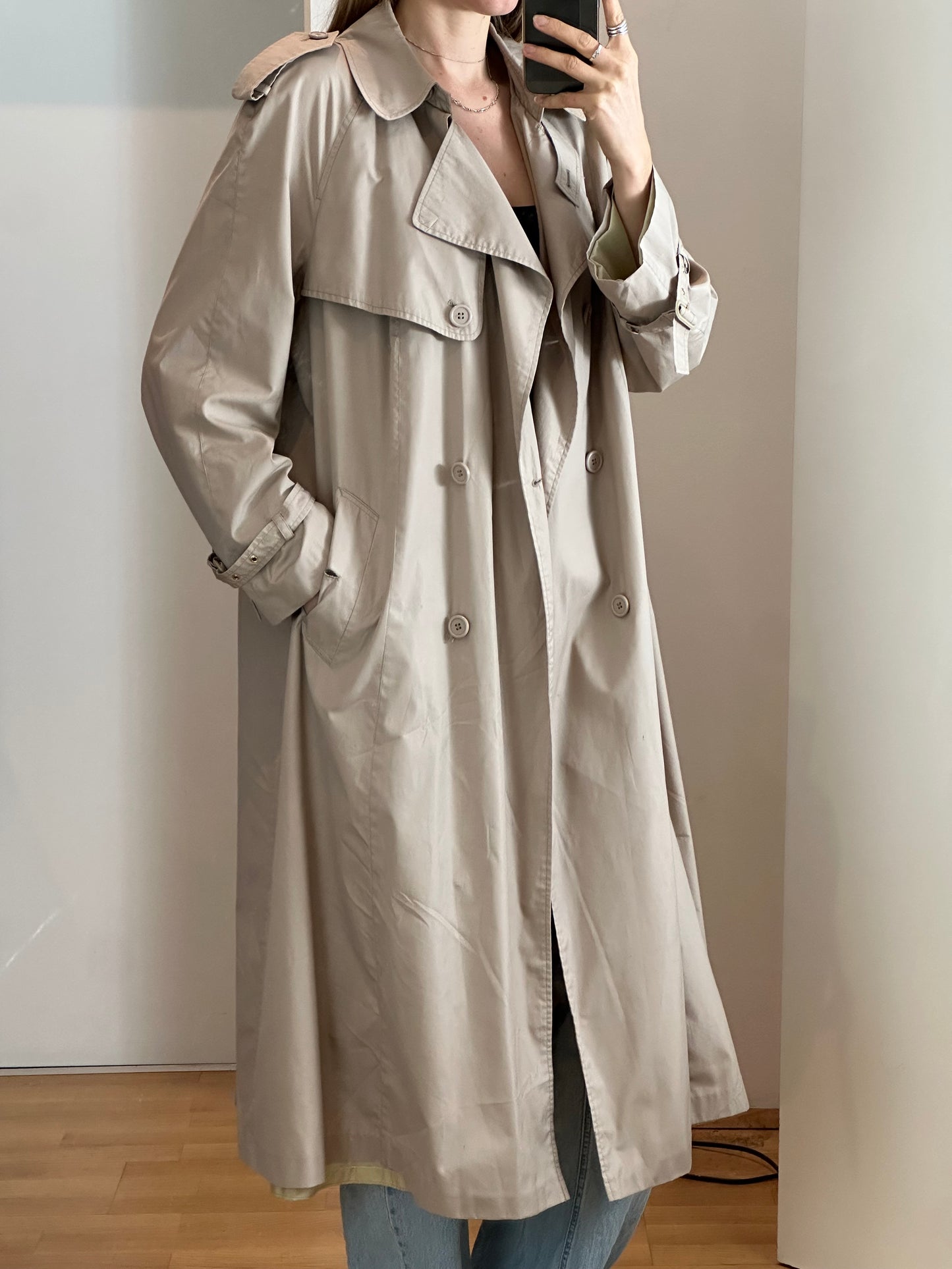 Vintage Lightweight Trench Coat L
