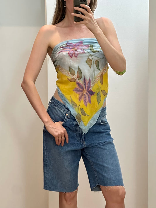 Floral Silk Scarf