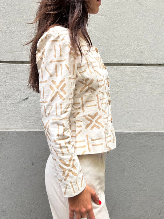 Tailormade Cream Vintage Blazer Jacket S