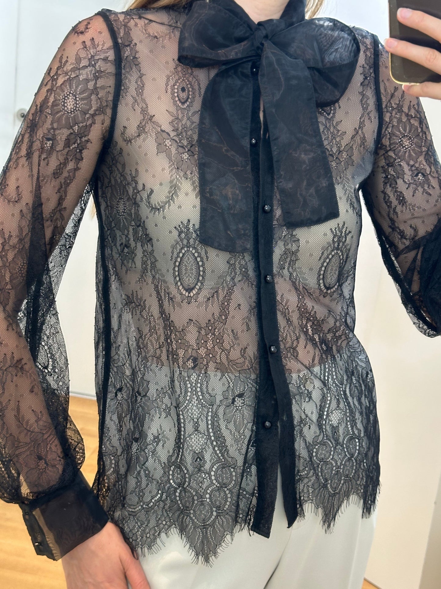 Marc Ellis Lace Blouse XS