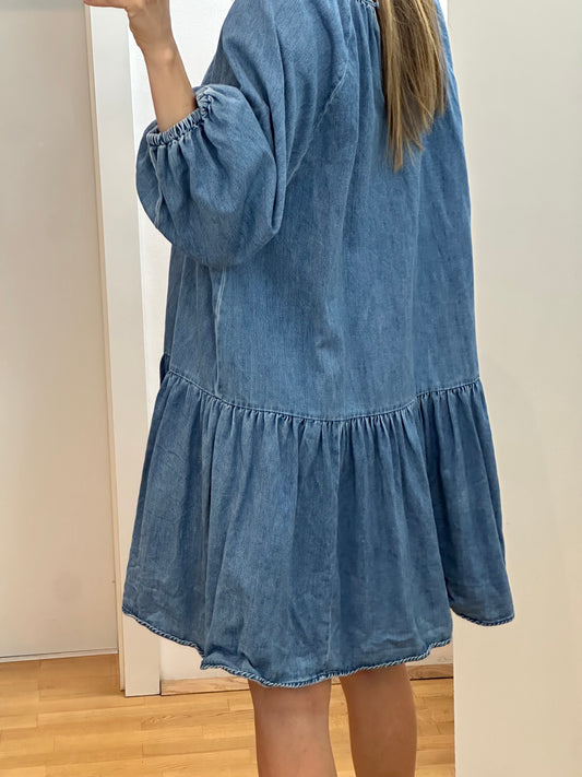 Cotton Long Sleeve Dress M