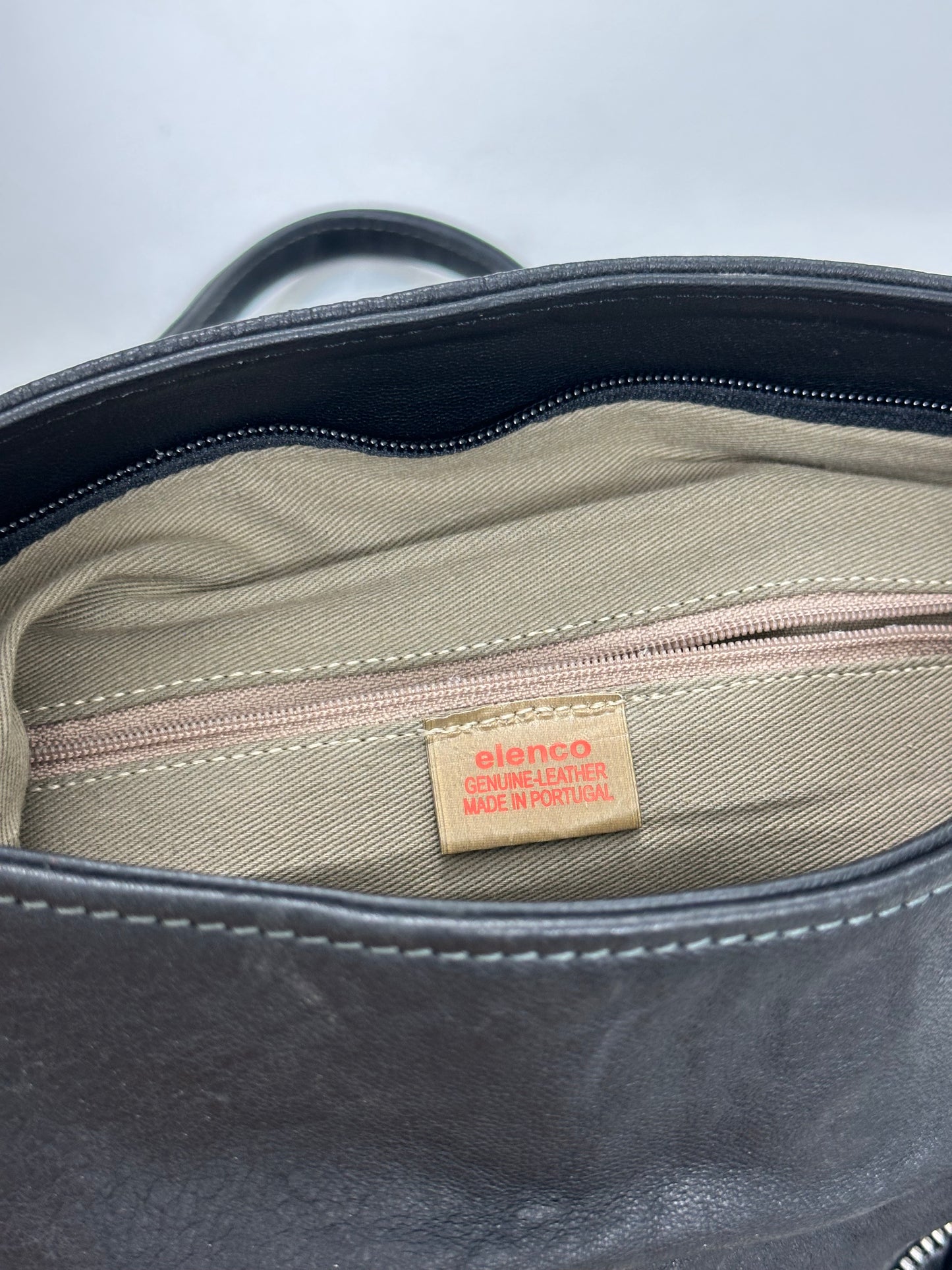 Vintage Black Leather Bag