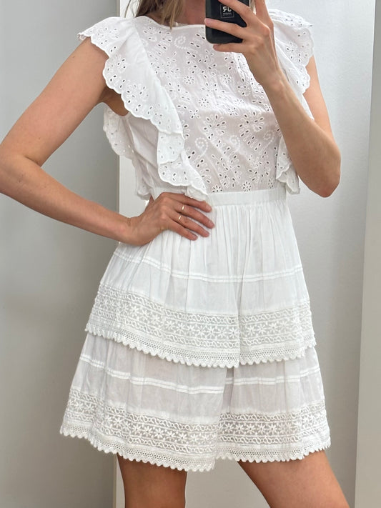 Cotton Mini Summer Dress XS
