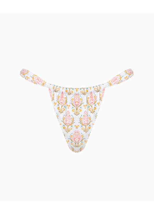 Granadilla Block Print Paisley Patterned Bikini Swimsuit Set