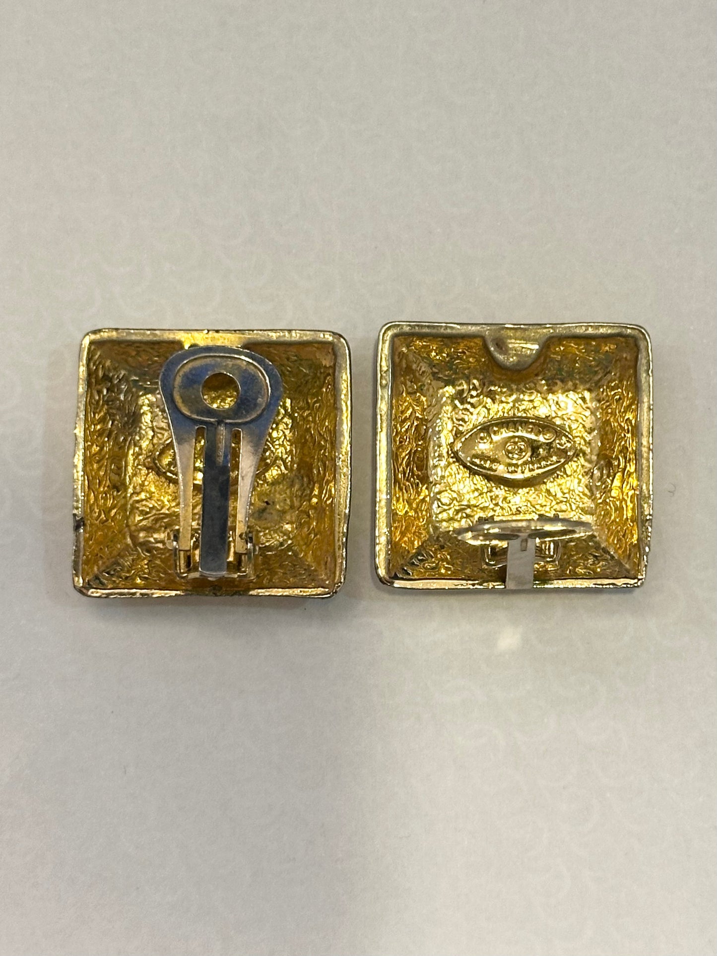 Vintage Chanel Gold Plated Earrings