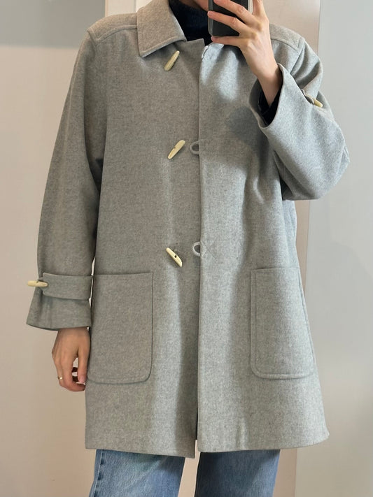 Vintage Gray Wool & Cashmere Coat M/L