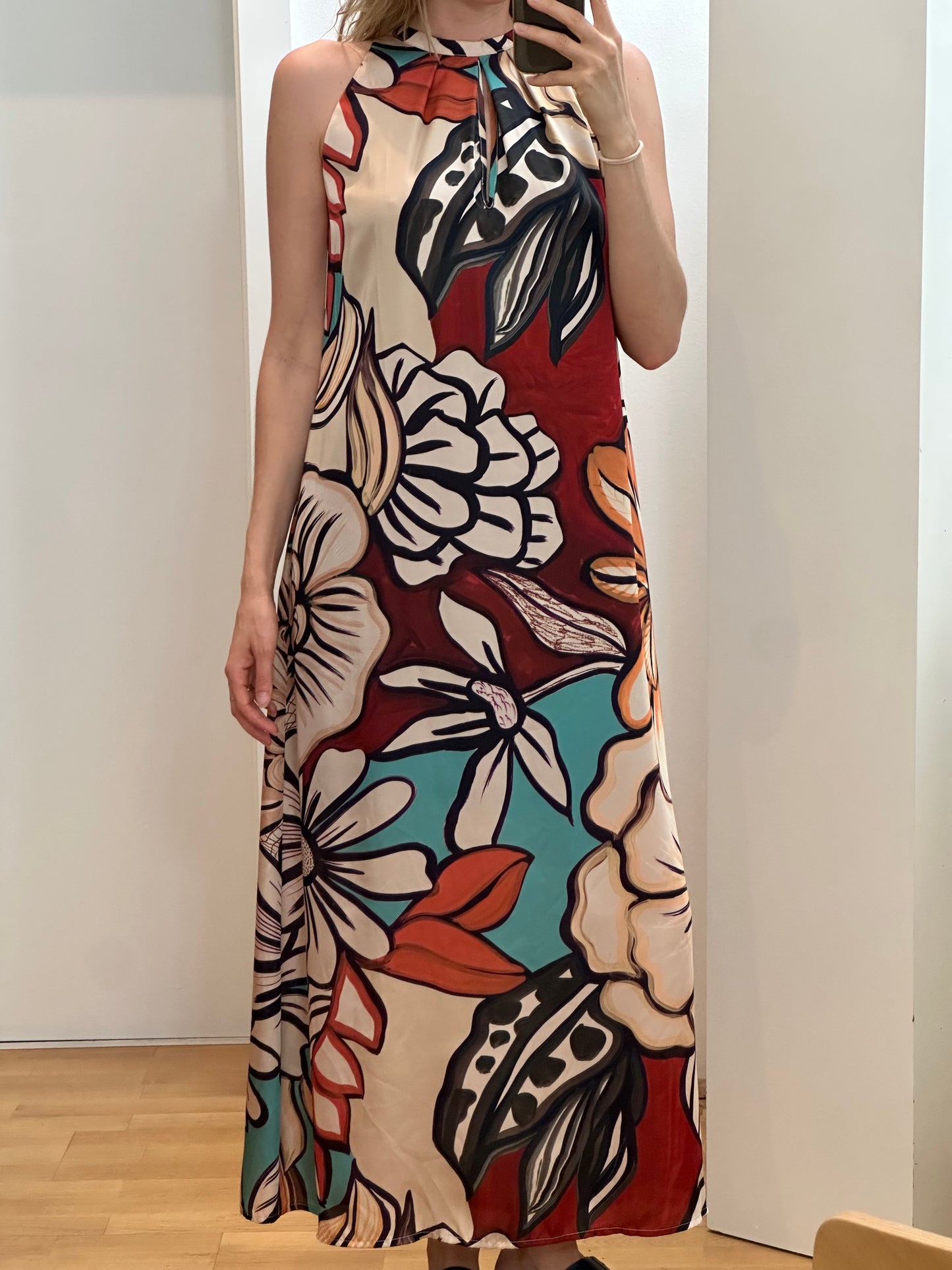 Floral Maxi Dress S