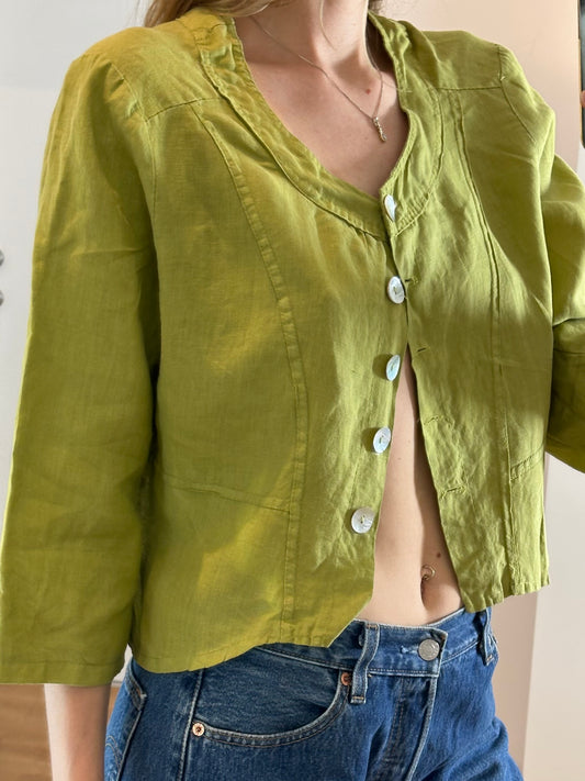 Vintage Linen Jacket M