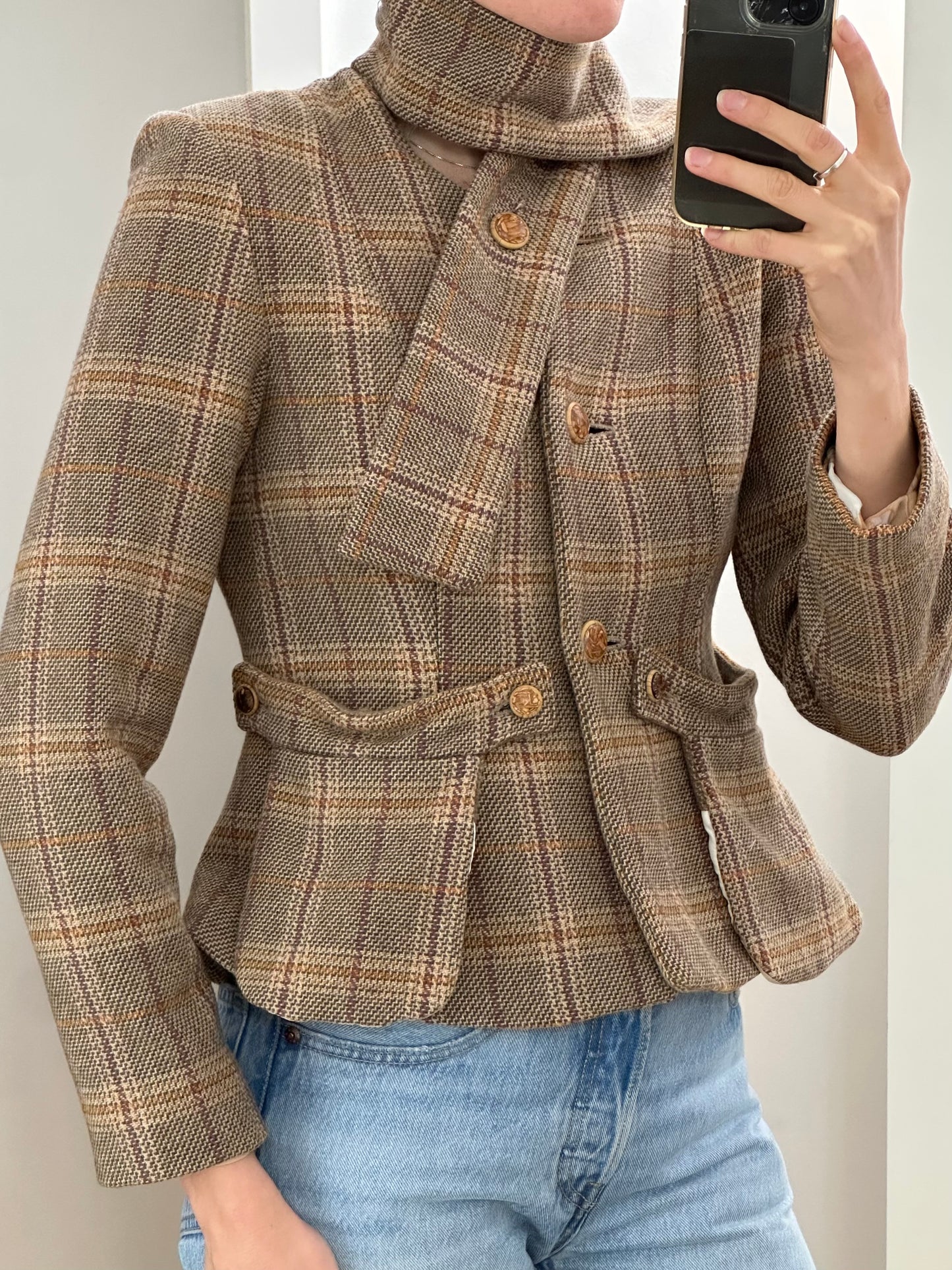 Vintage 100% Wool Blazer Jacket XS/S
