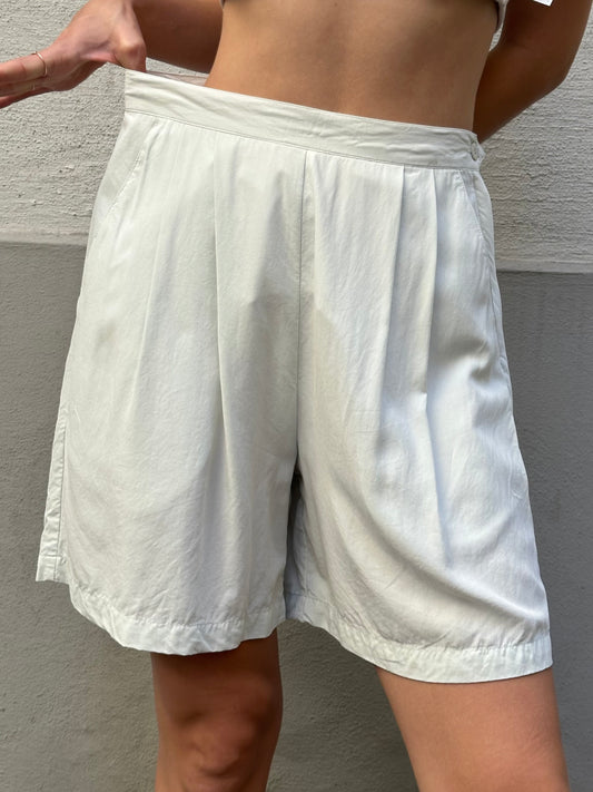 Vintage 100% Viscose Pastel Mint Blue/Green Shorts M
